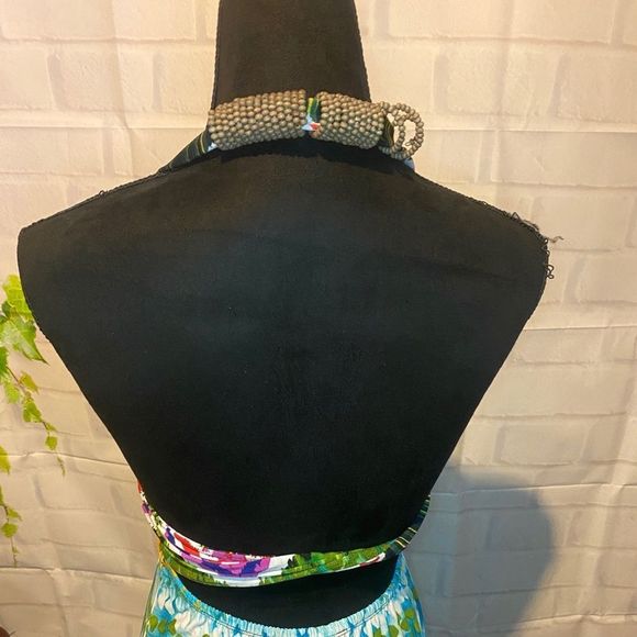 MULTICOLORED MAXI DRESS - Picture 7 of 14